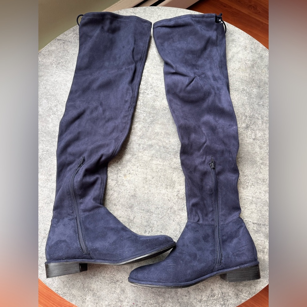 Call It Spring Navy Over-the-Knee Boots